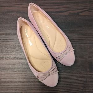 Clarks "Grace Lily" Lilac Ballet Flat